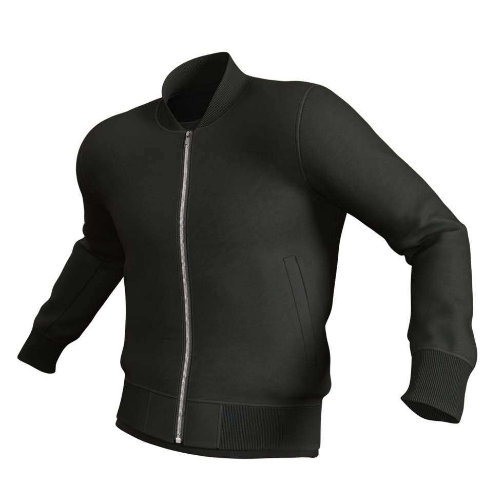 red jacket with zipper isolated png