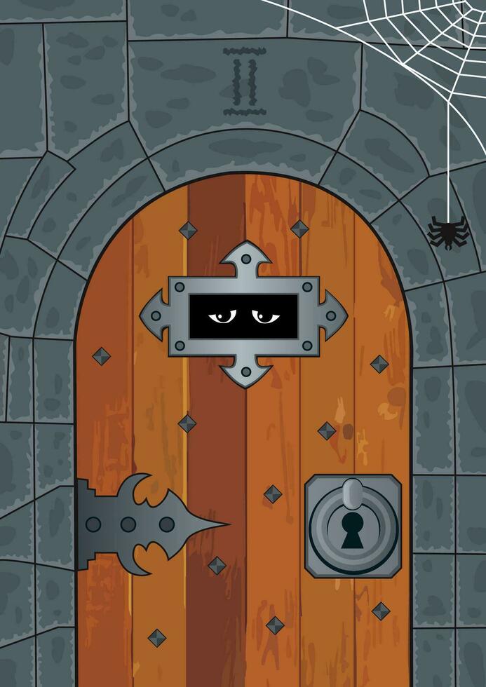 Dungeon Scene Cartoon vector