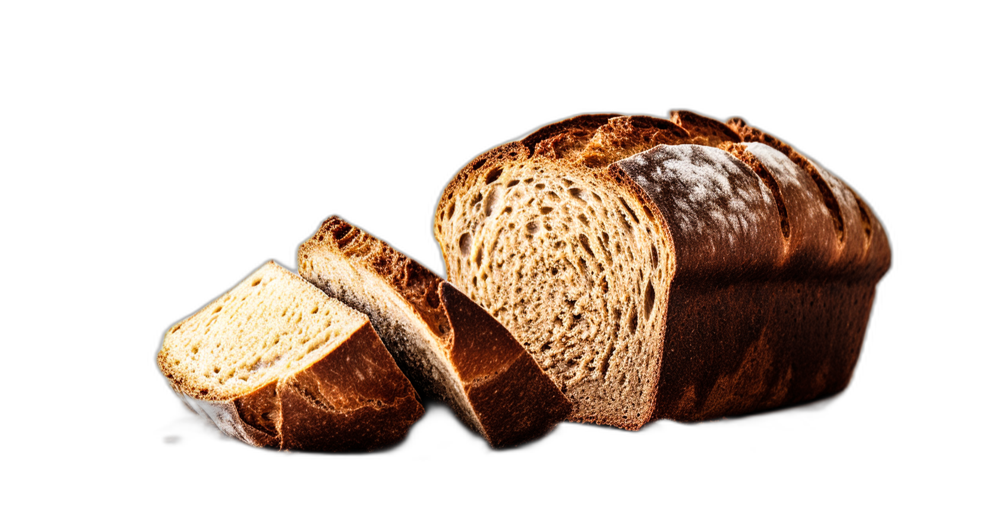 Tasty Brown Bread On Transparent Background For Culinary Designs AI tasty-brown-bread-on-transparent-background-for-culinary-designs-ai