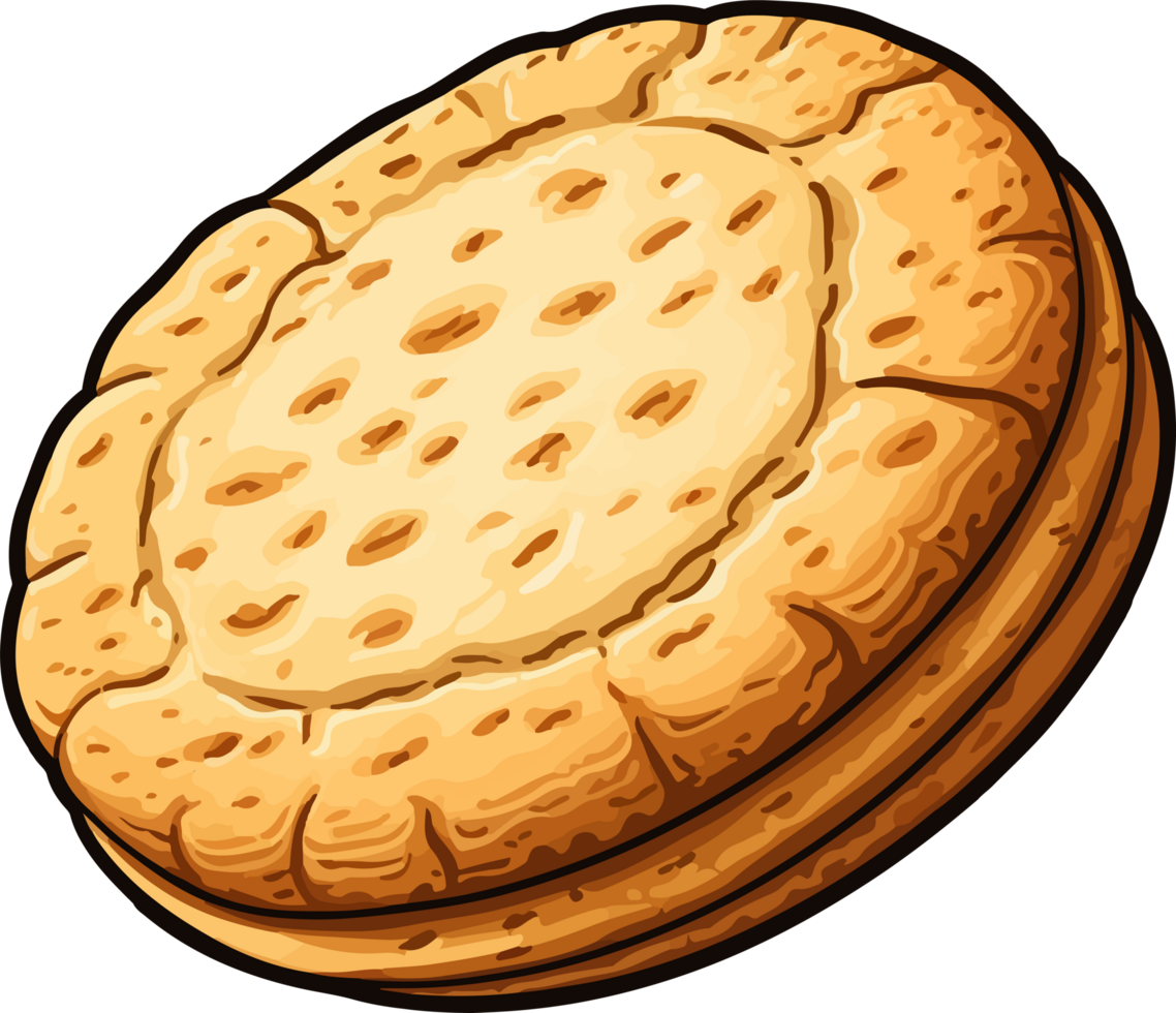AI generated Biscuit clipart design illustration png