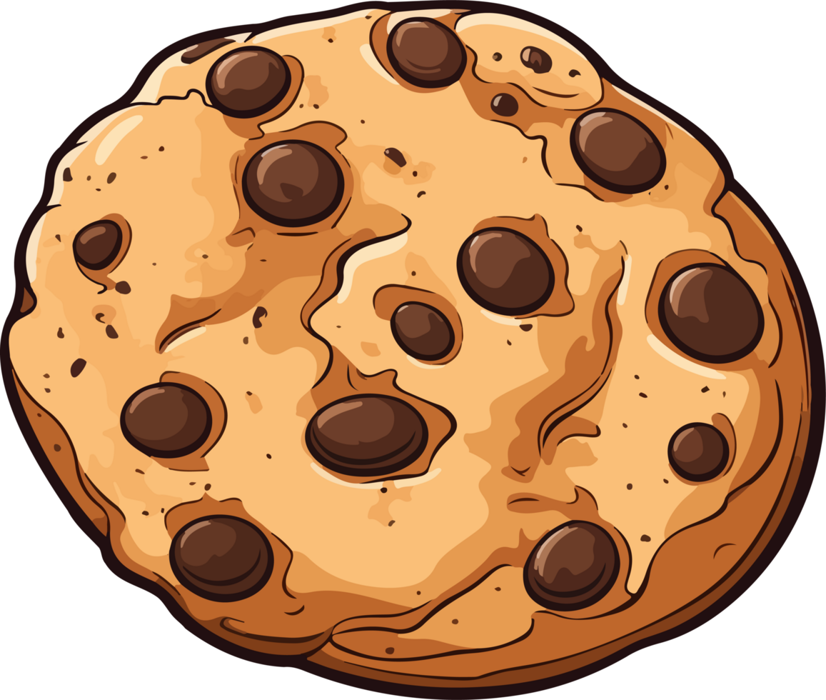 ai gegenereerd koekje clip art ontwerp illustratie png