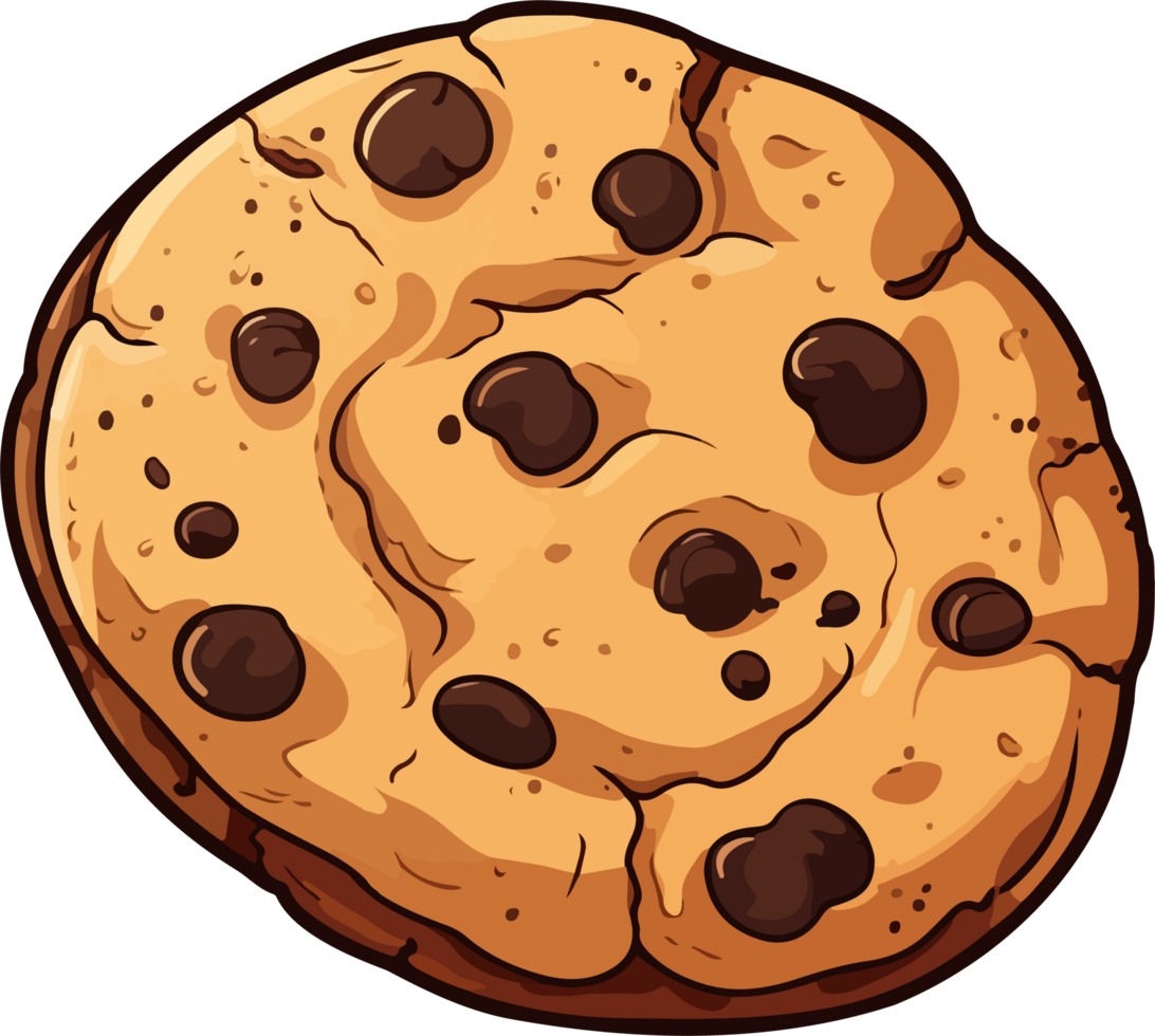 ai gegenereerd koekje clip art ontwerp illustratie png