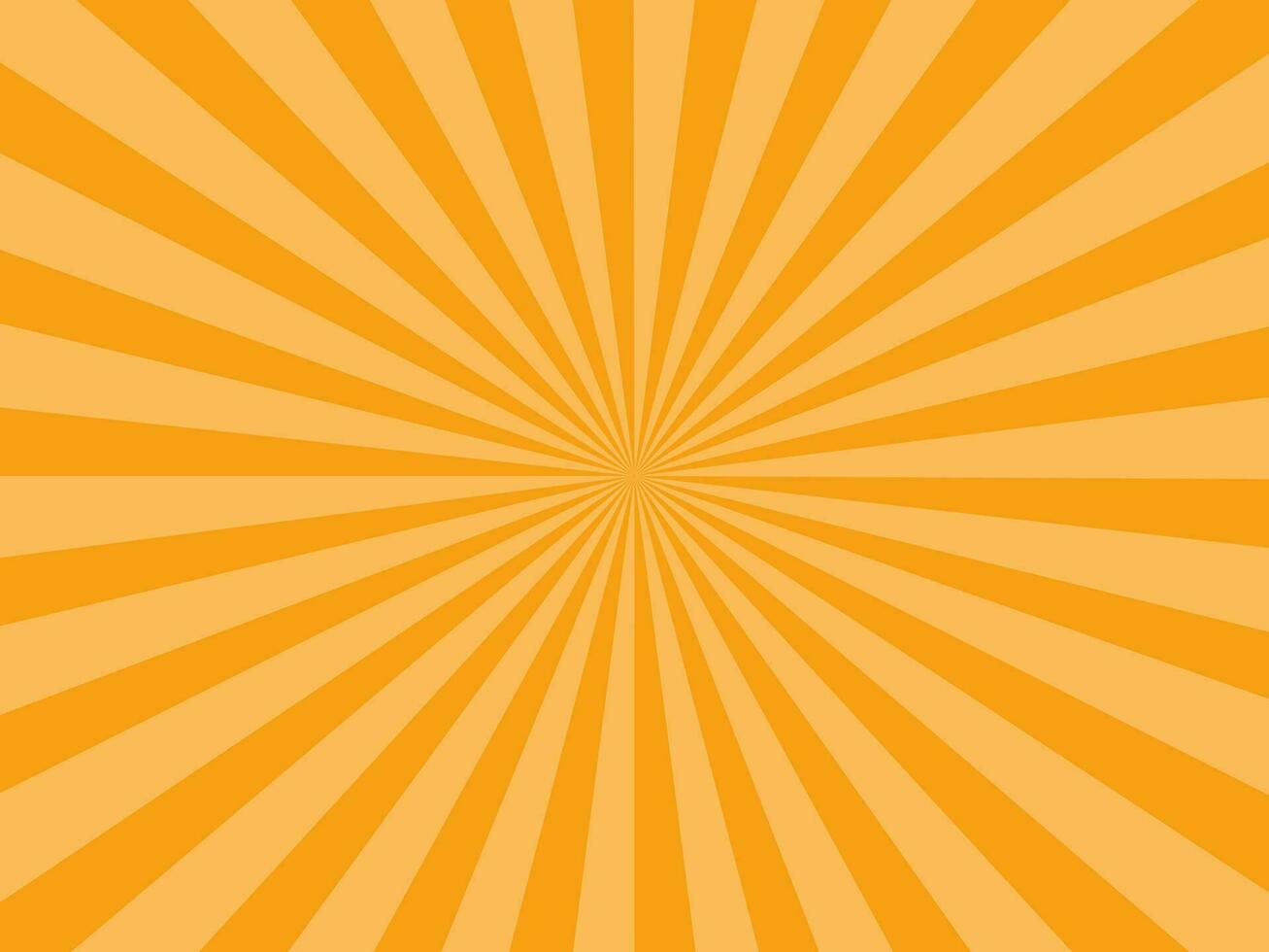 rayos de sol rayos naranja antecedentes. rayo de sol estrella explosión. vector ilustración