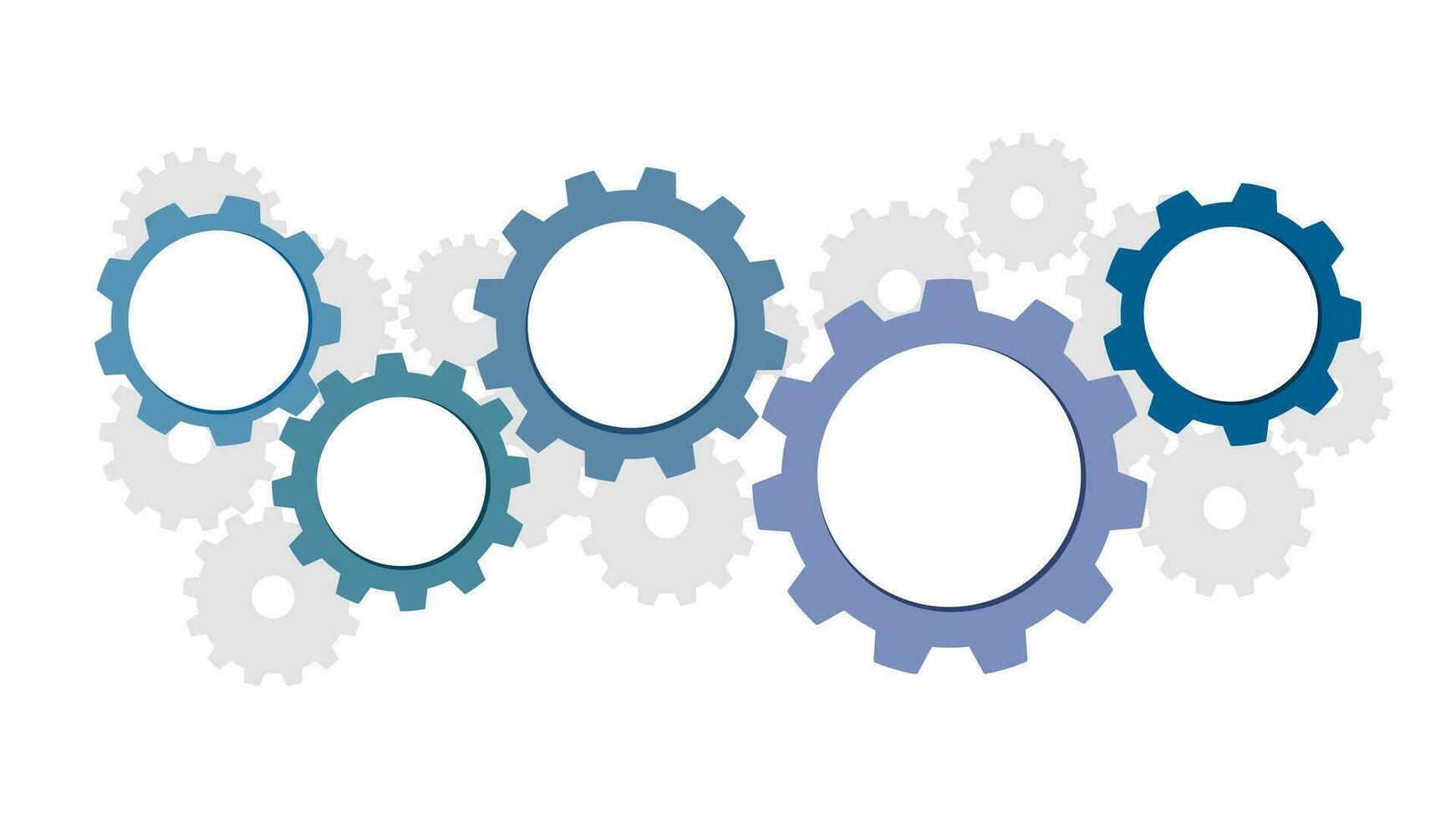 cog wheel.Teamwork with Gear Concept. Infographic Template. Vector Illustration