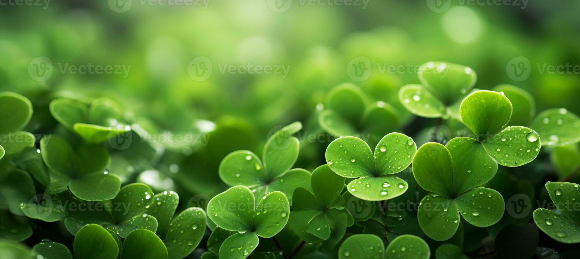 AI generated Vibrant stPatricks day celebration wallpaper background featuring a charming green color palette photo
