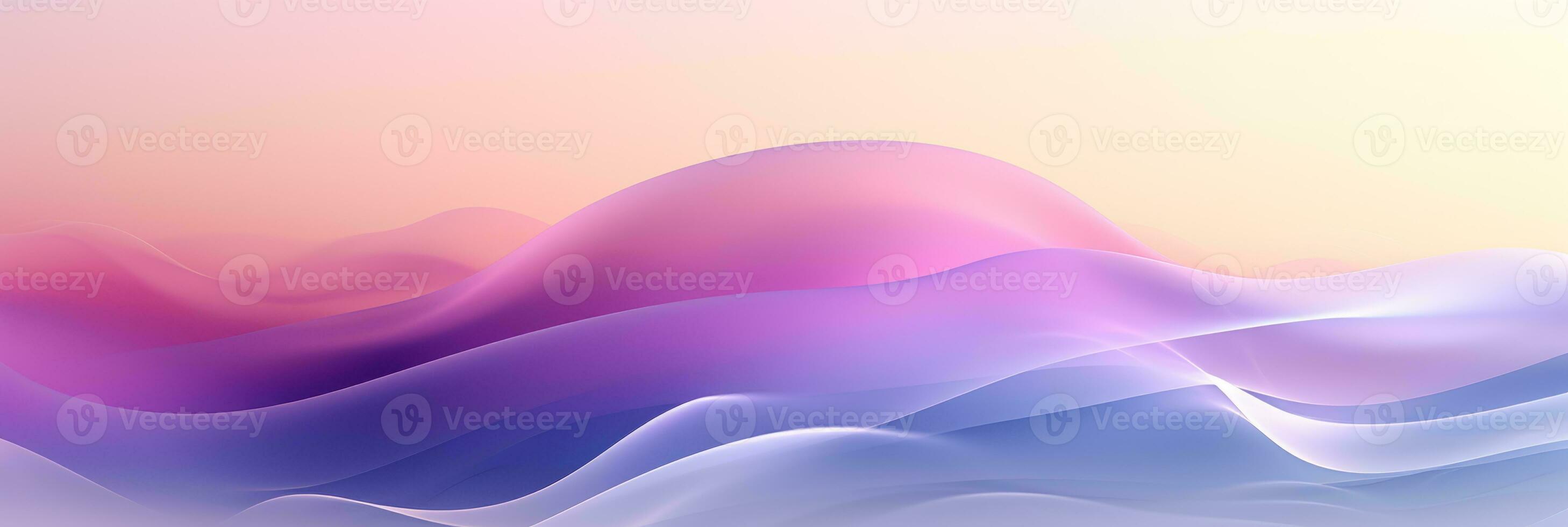 AI generated Abstract winter landscape with pastel colored lines   beautiful background illustration photo