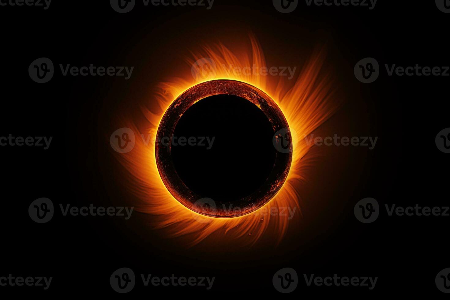 AI generated Captivating solar eclipse a breathtaking celestial phenomenon with the moon blocking the suns rays photo