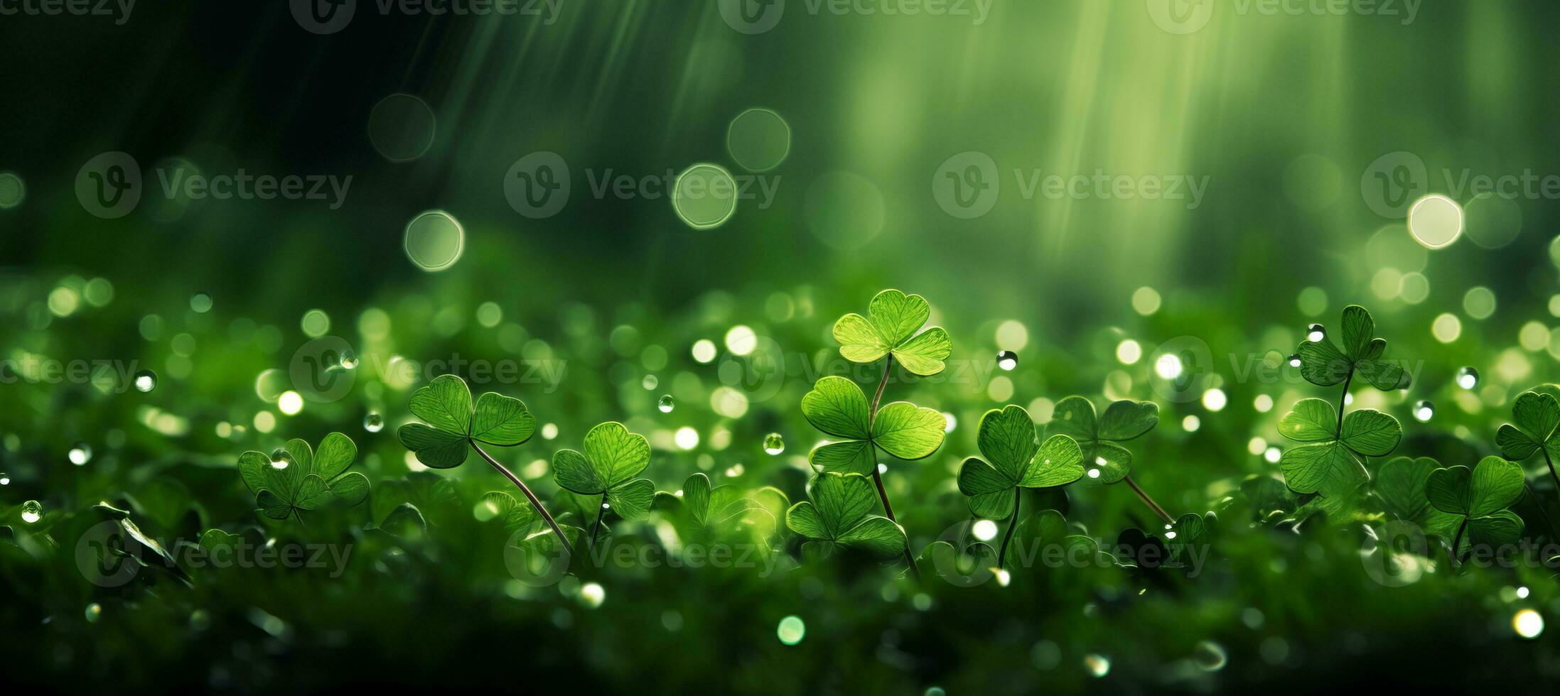 AI generated Festive stpatricks day wallpaper in vibrant green tones for themed designs and celebrations photo