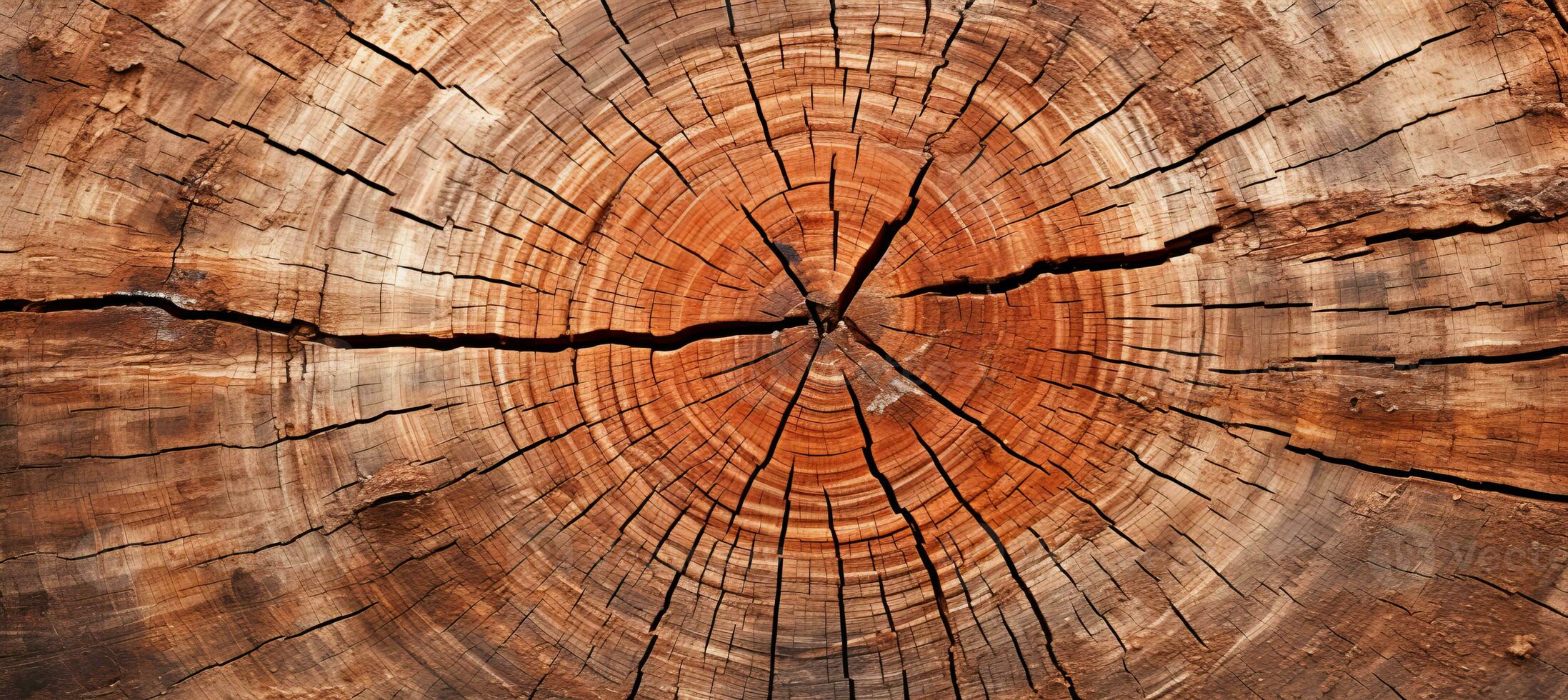 AI generated Highly detailed aged tree bark trunk with intricate textures as captivating background photo