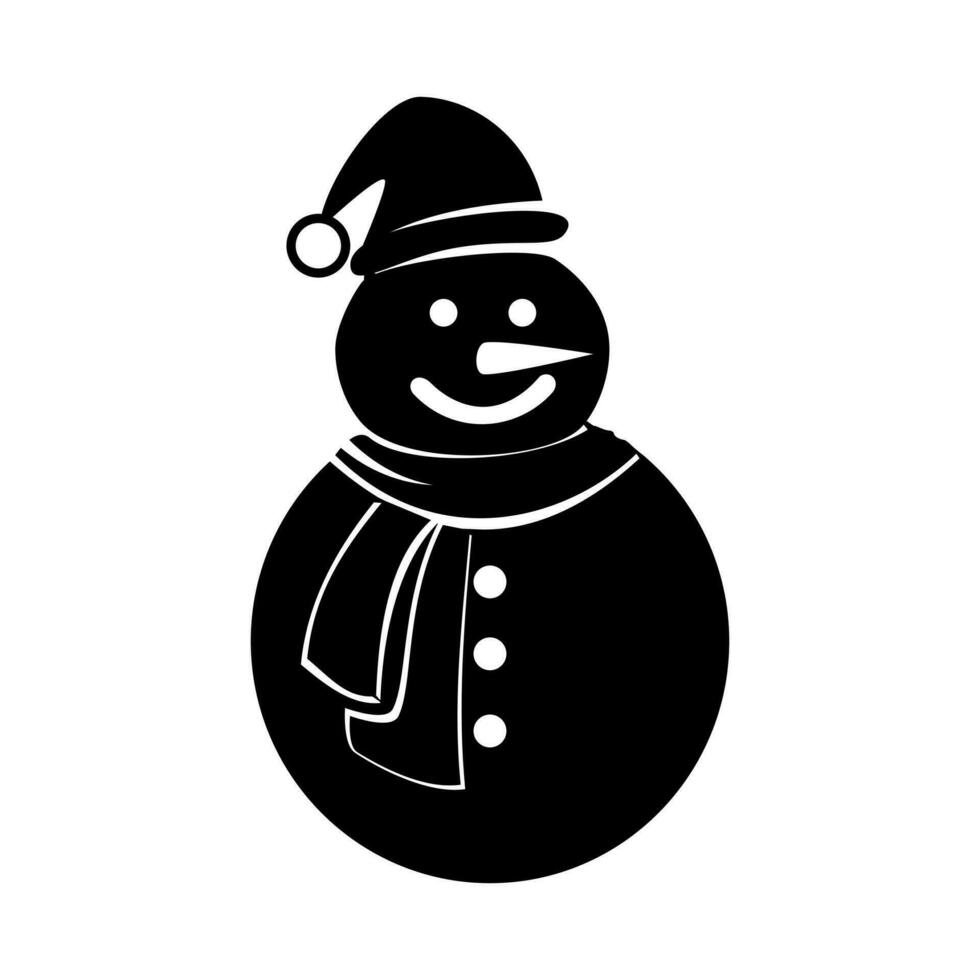 snowman icon. snowman logo. Vector concept illustration for design