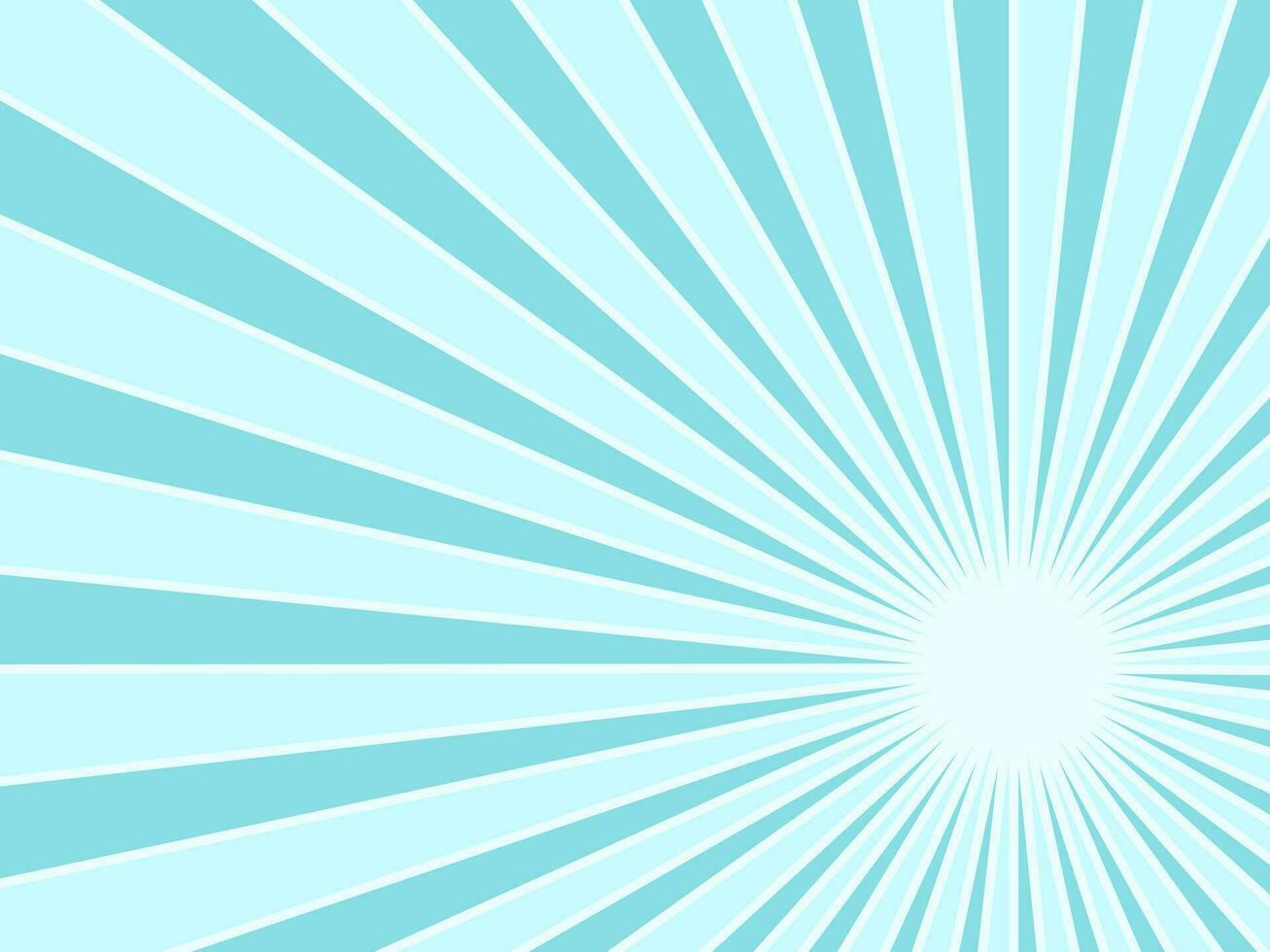 Sunburst rays light blue background. sunbeam star burst. Vector illustration