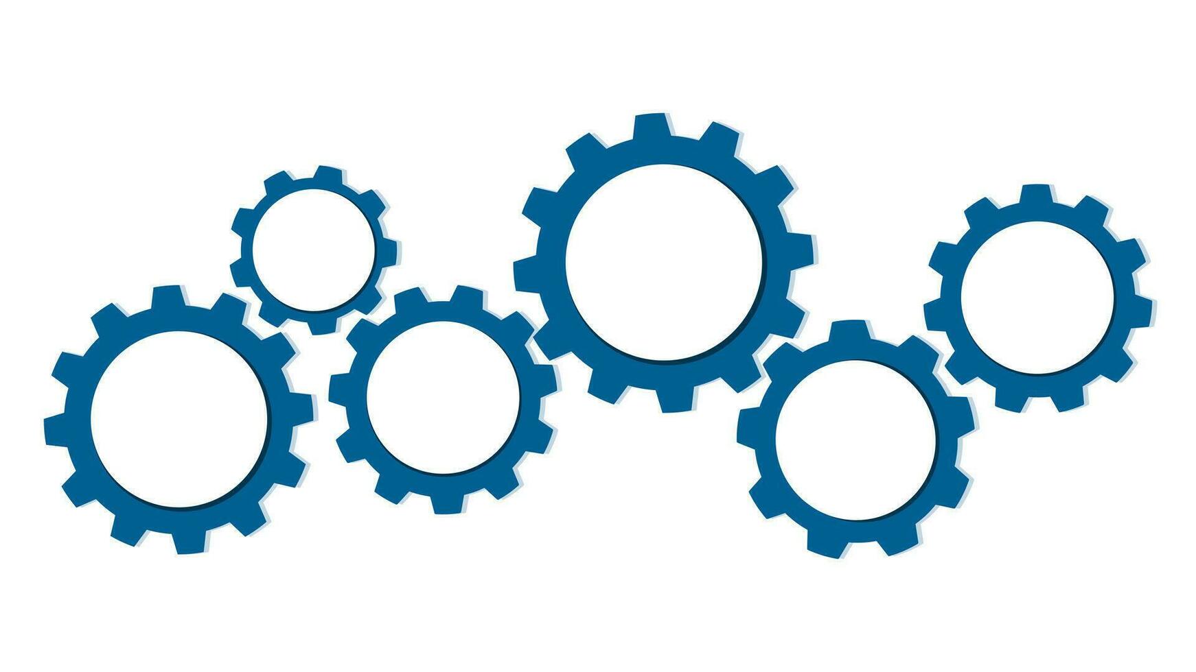 cog wheel.Teamwork with Gear Concept. Infographic Template. Vector Illustration