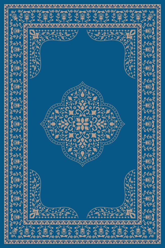 Persian carpet turkish rug pattern vector