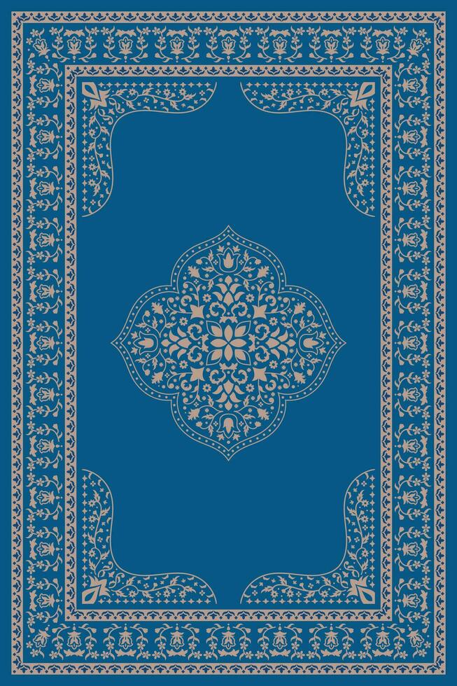 Persian carpet turkish rug pattern vector