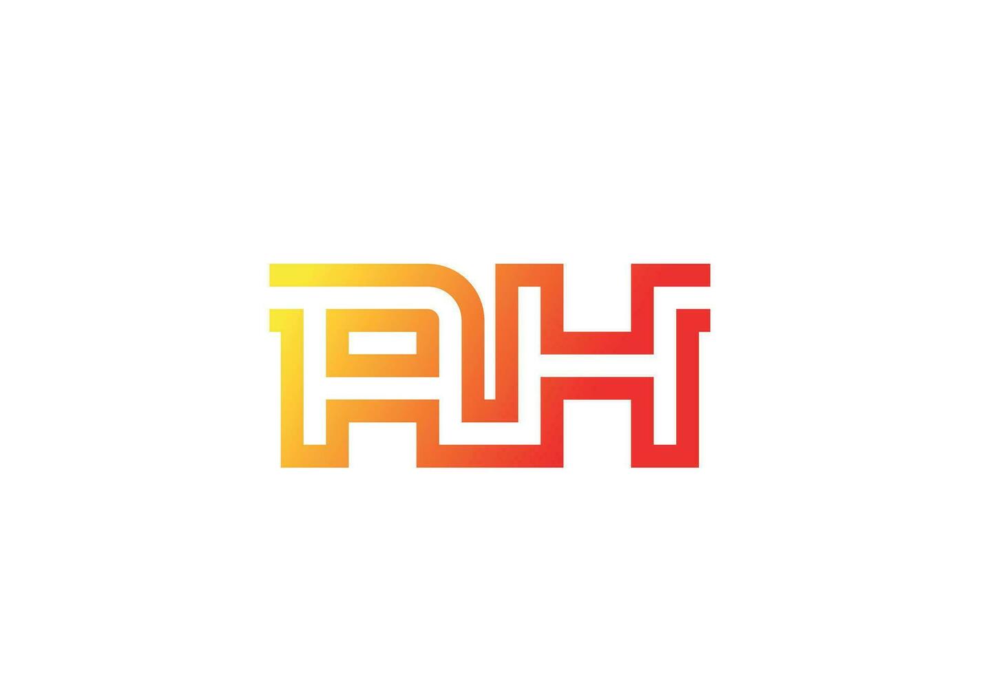 AH gradient logo vector