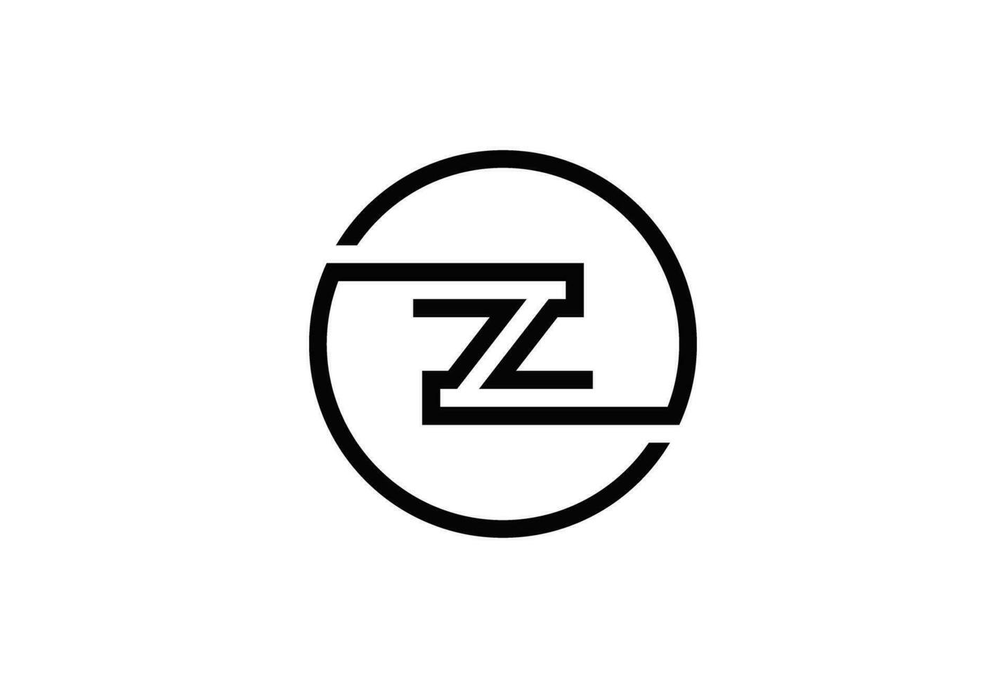 Z letter logo free vector