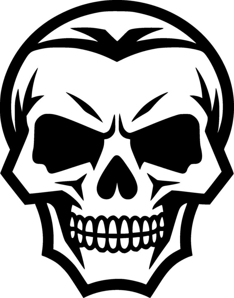 Skull - Minimalist and Flat Logo - Vector illustration