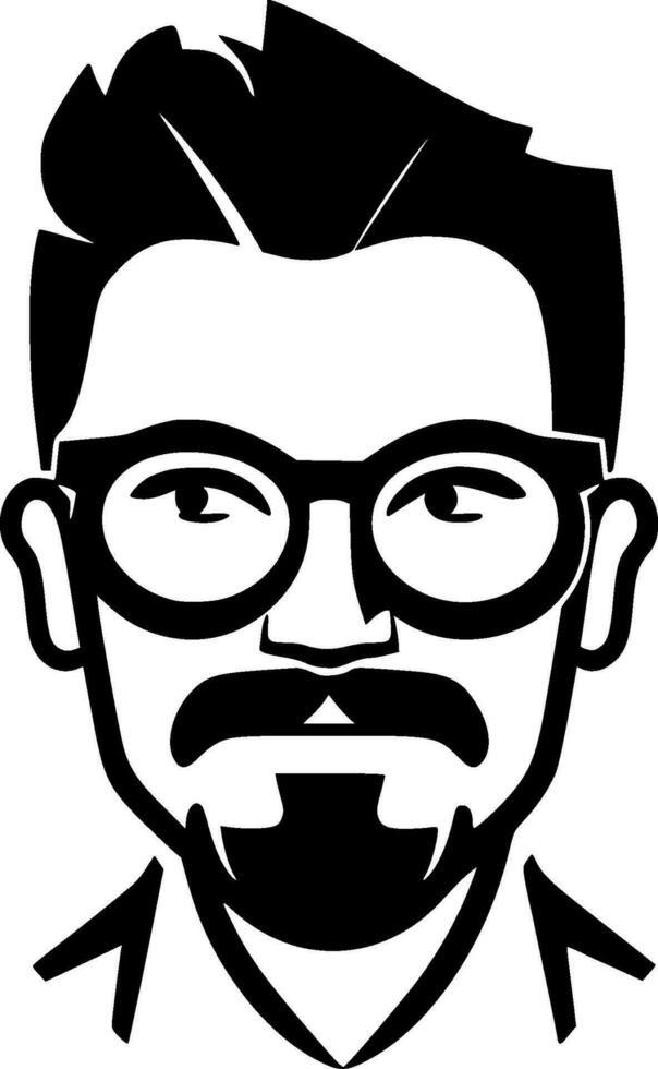 Teacher - Minimalist and Flat Logo - Vector illustration