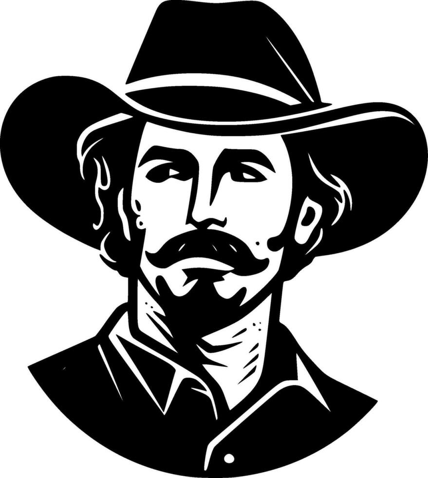 Western, Minimalist and Simple Silhouette - Vector illustration