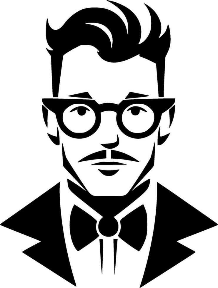 Teacher - Black and White Isolated Icon - Vector illustration