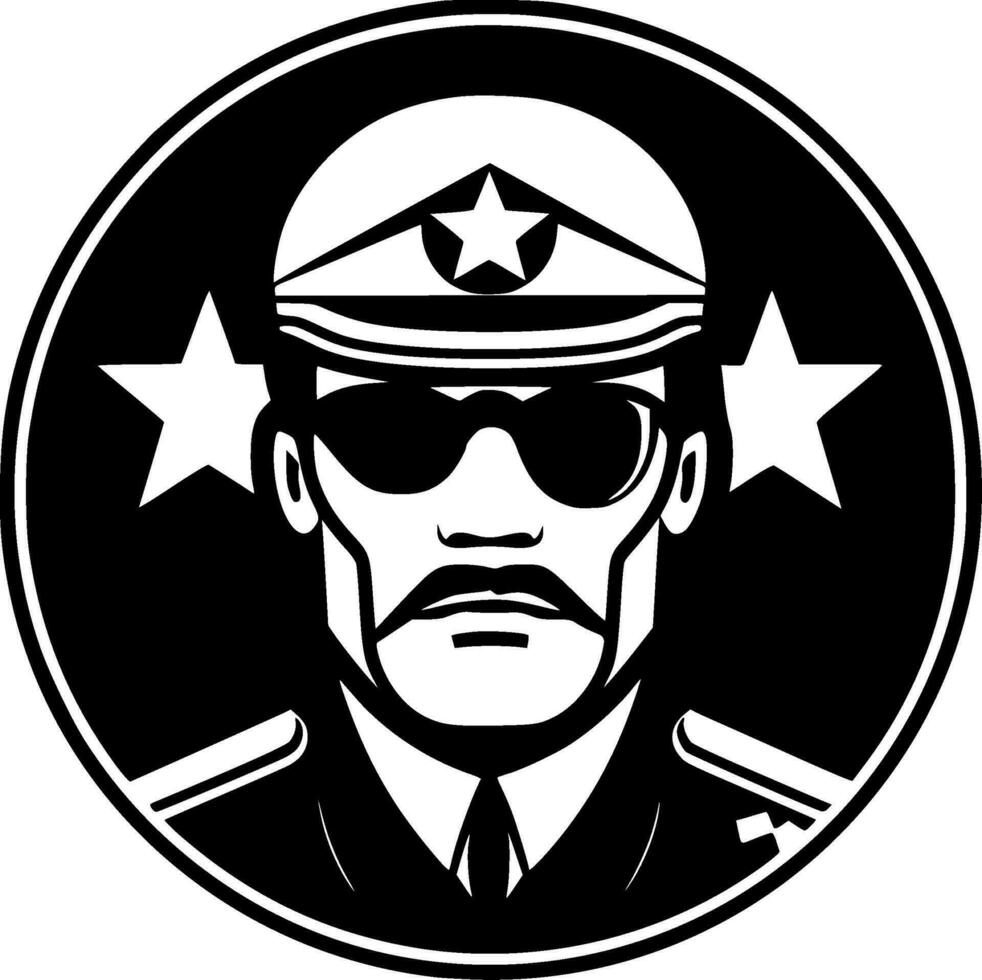 Military, Minimalist and Simple Silhouette - Vector illustration