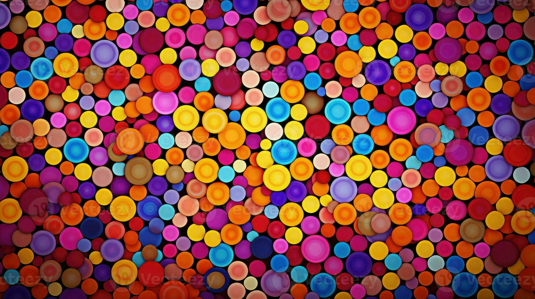 AI generated cheerful bright dots background photo