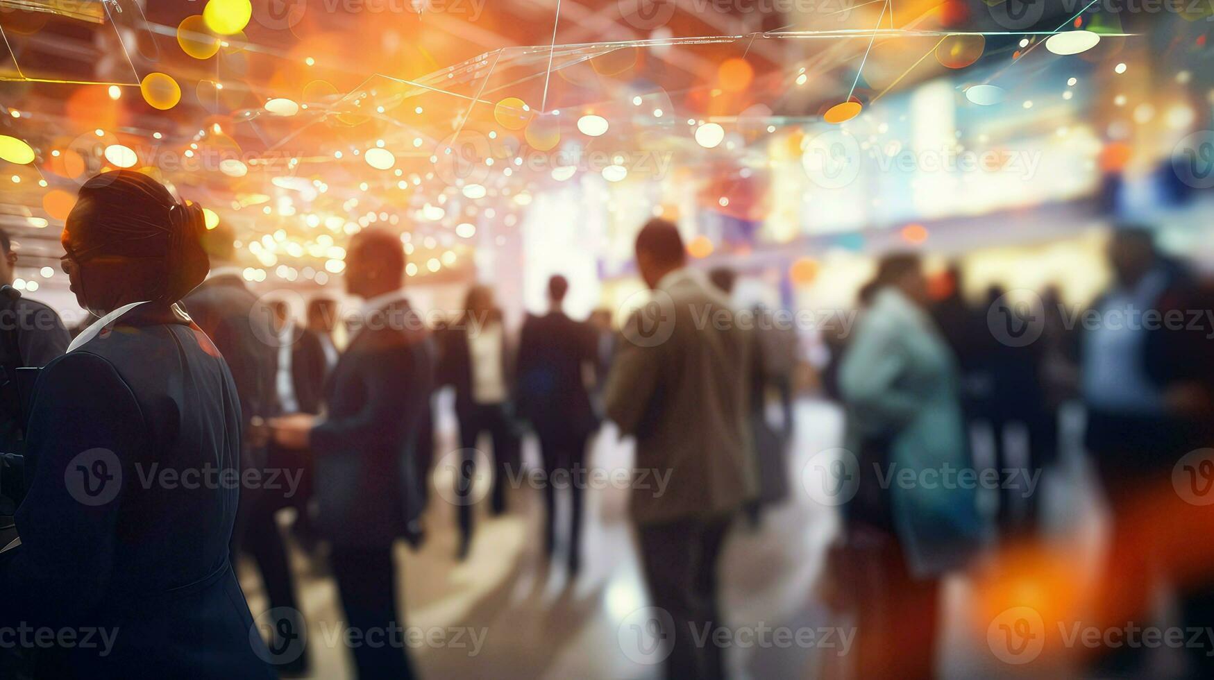 AI generated vision blur bright business photo