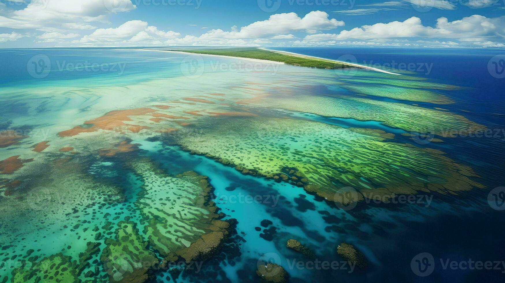 ai generado ecosistema flecos arrecifes paisaje foto