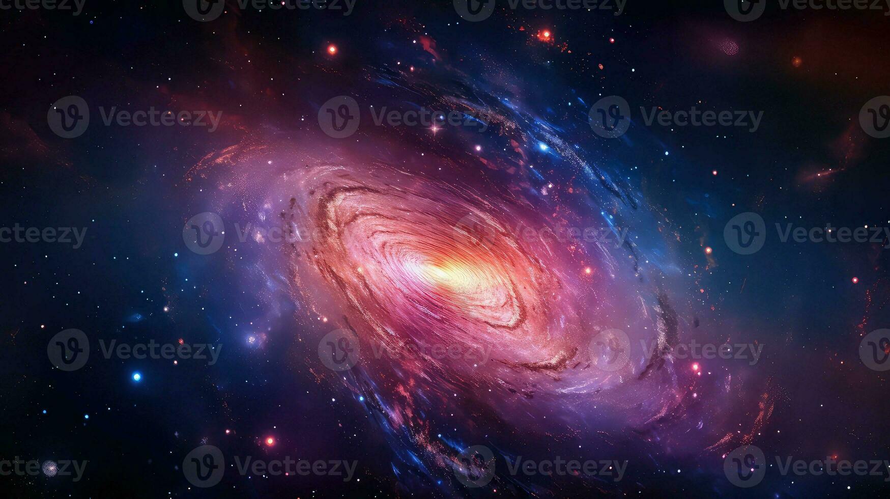 AI generated galaxy space digital background photo