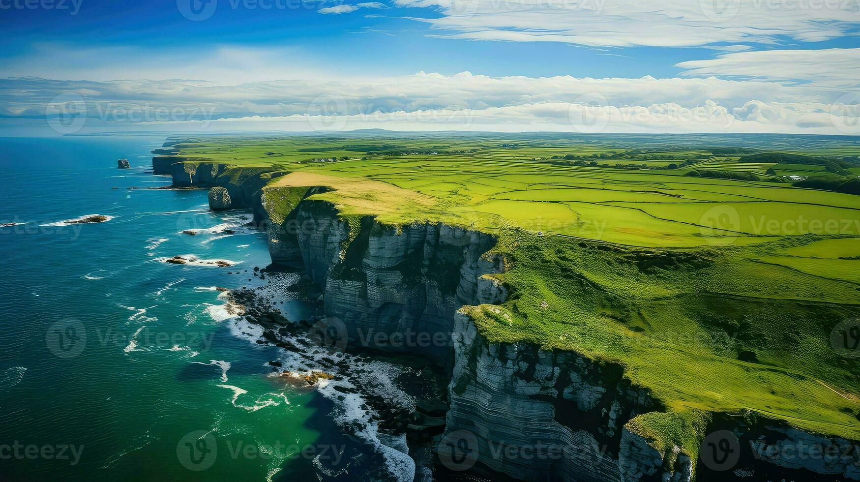 AI generated nature limestone cliffs landscape photo