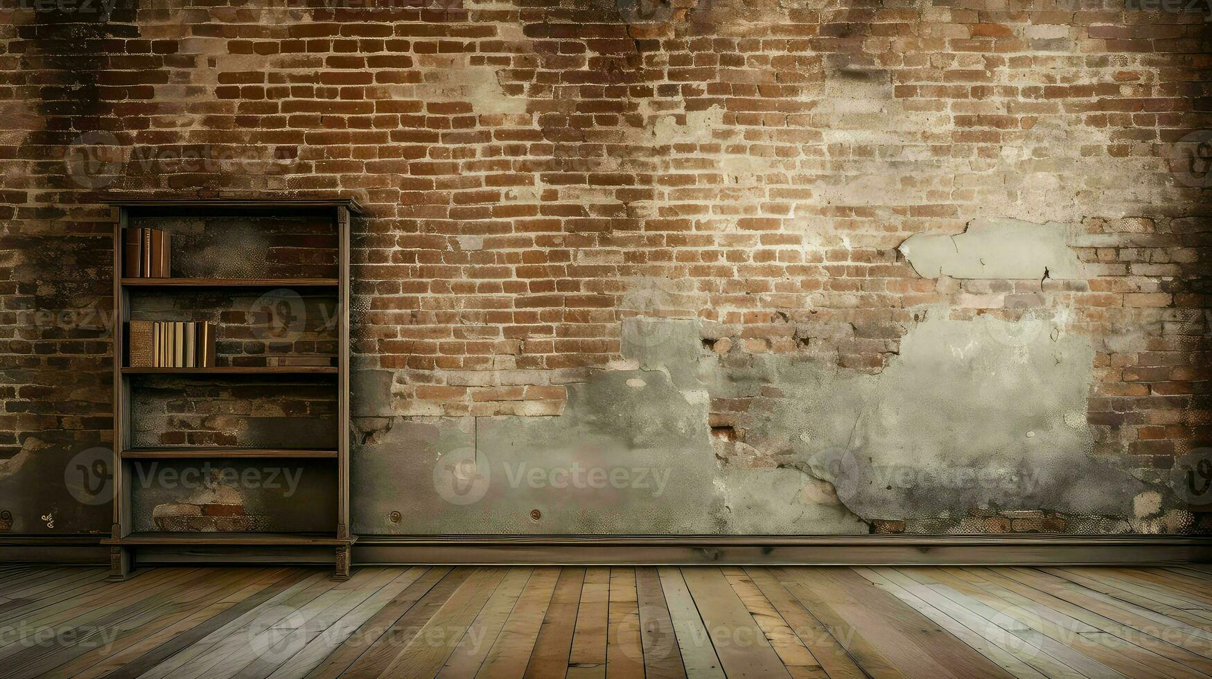 AI generated space room empty background photo