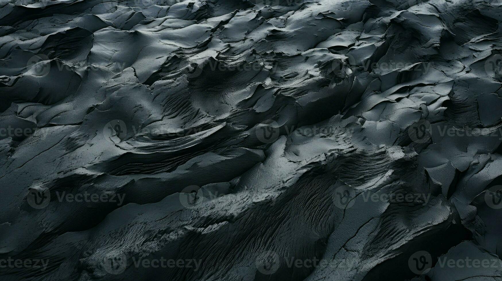 AI generated hawaii black sand beach photo