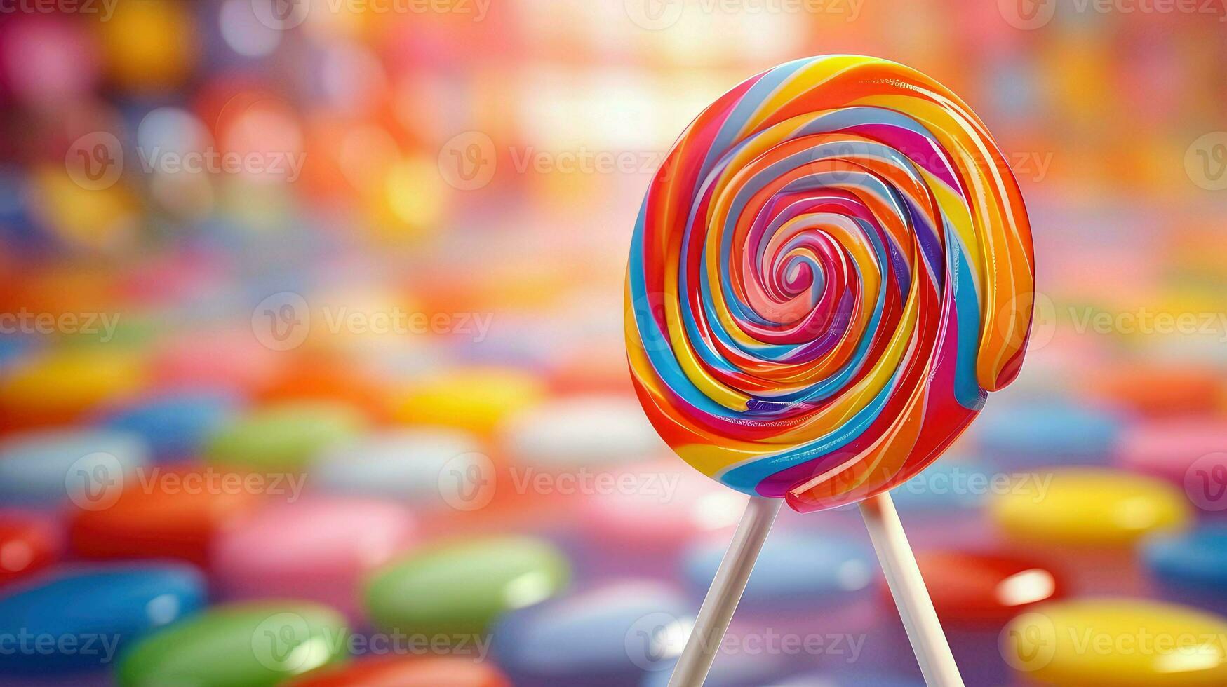 AI generated treat lollipop candy food photo