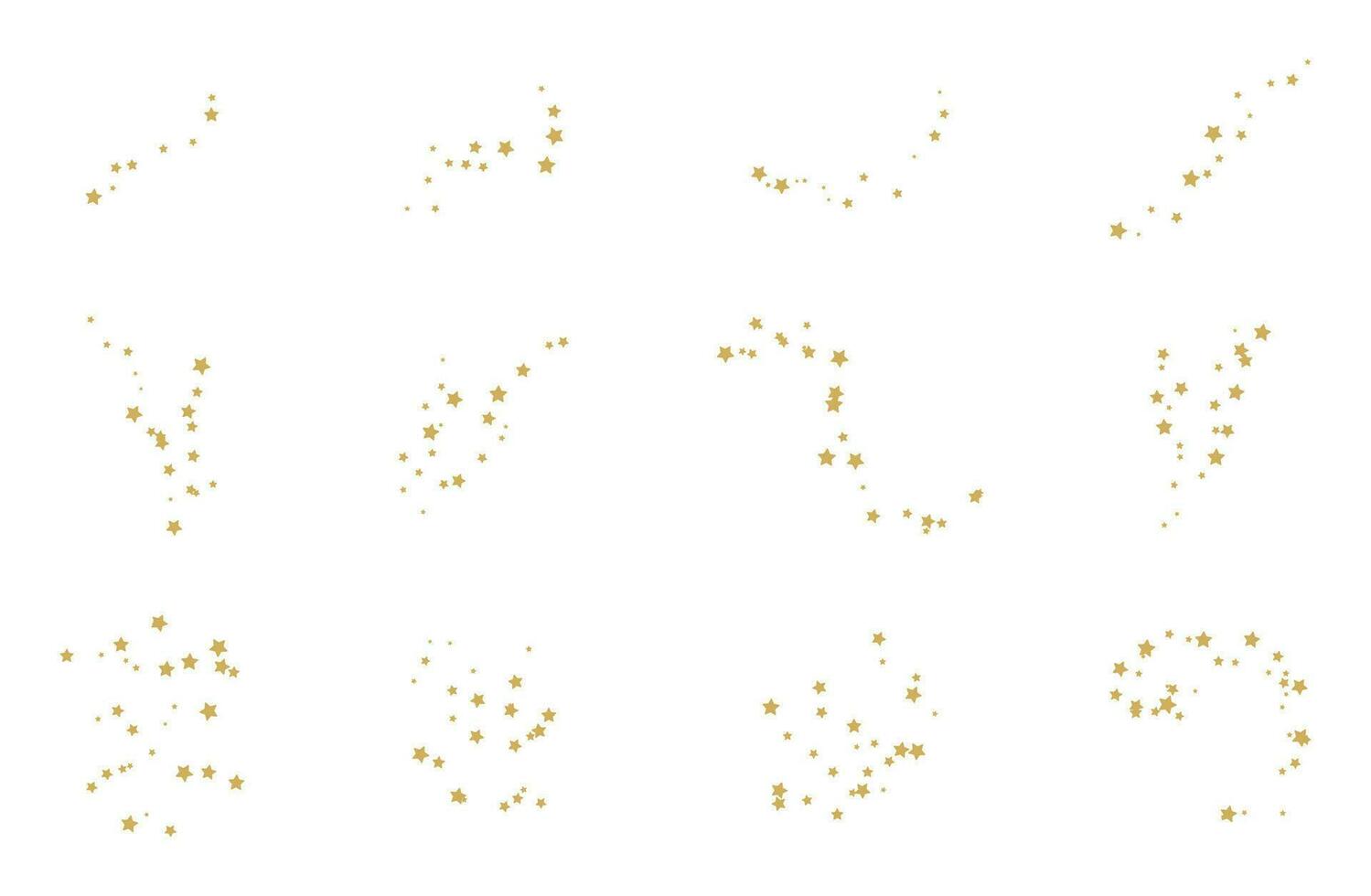 Glittering magic stars, glare star sparkling perfect vector illustration.