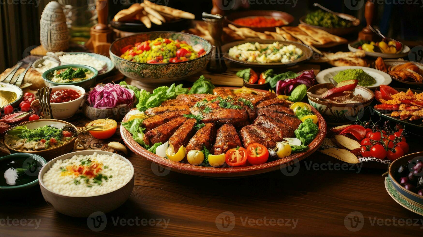 ai generado pide tradicional Turquía comida foto