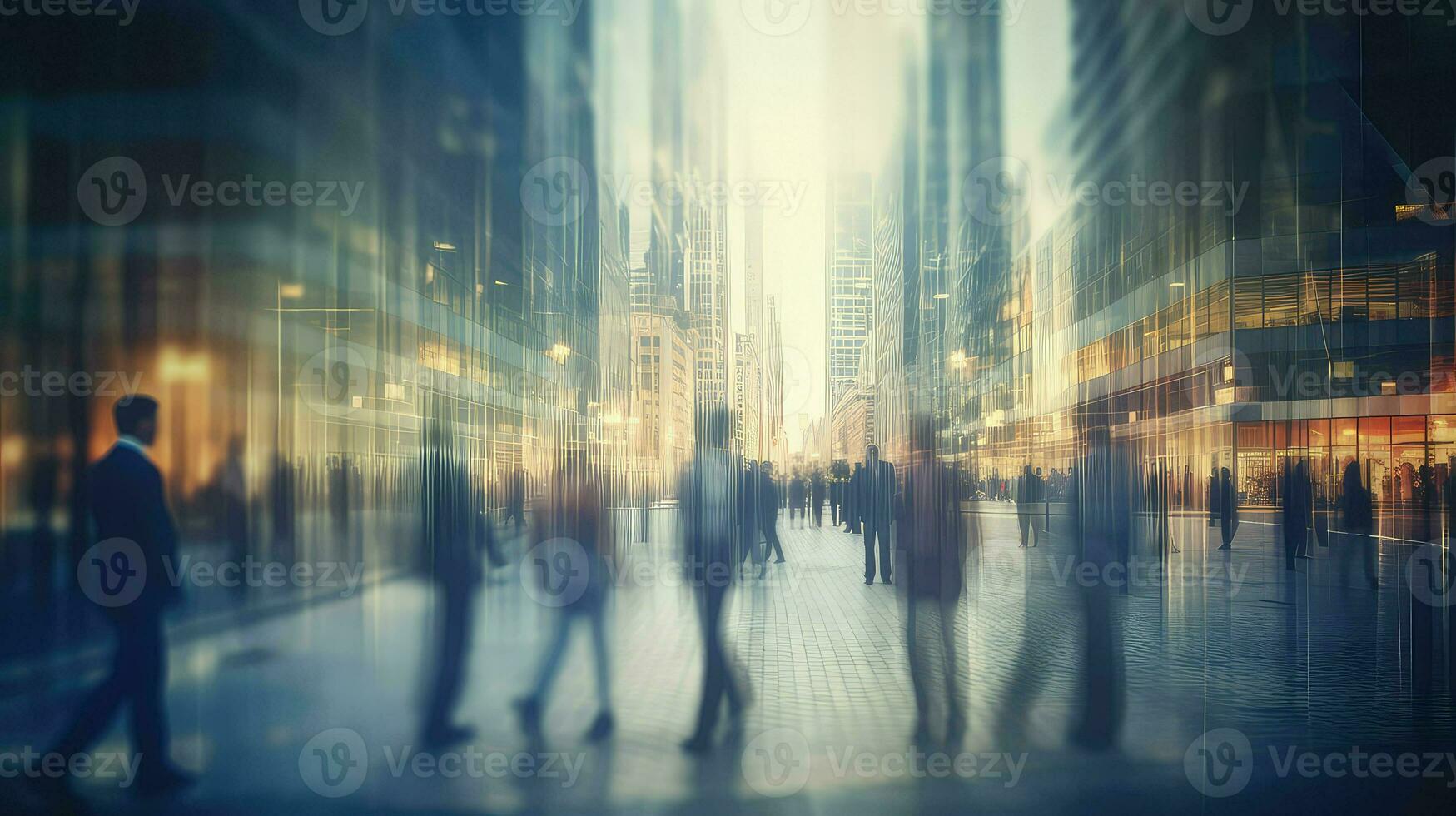 AI generated strategy blur concept business photo