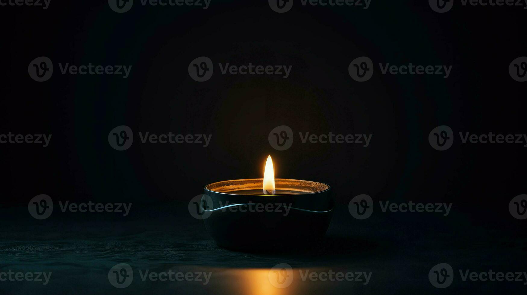 AI generated minimalist black empty background photo