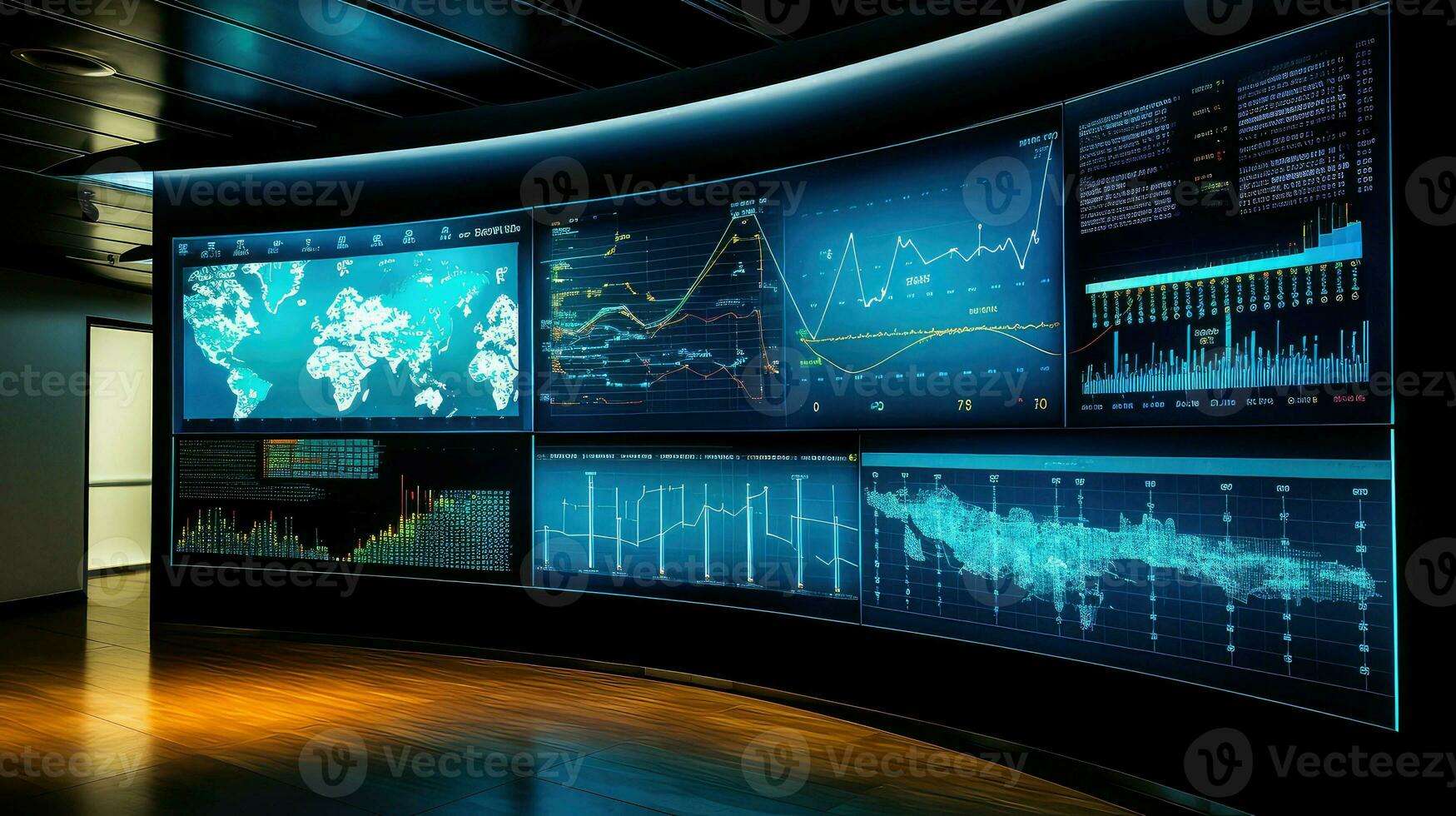 AI generated circuit board electronic background photo