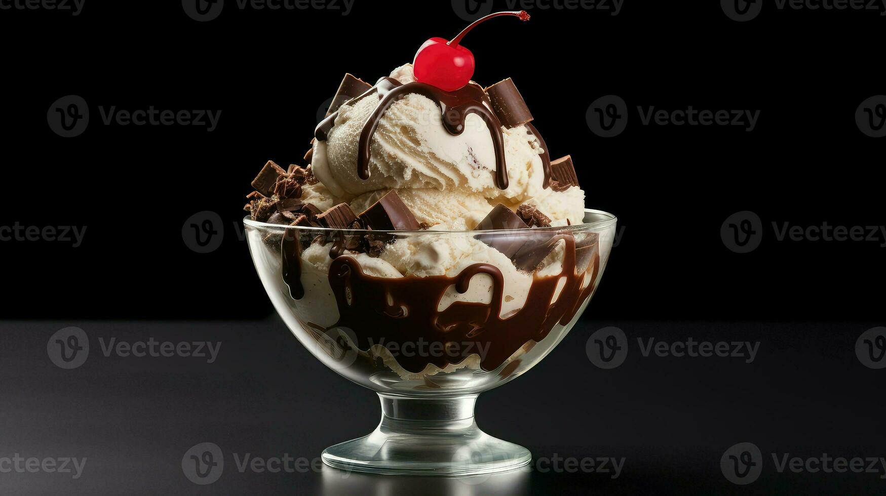 AI generated scoop isolated ice cream photo