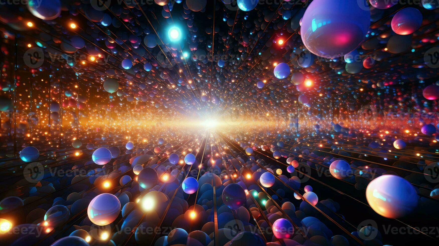 AI generated glossy shiny dynamic background photo