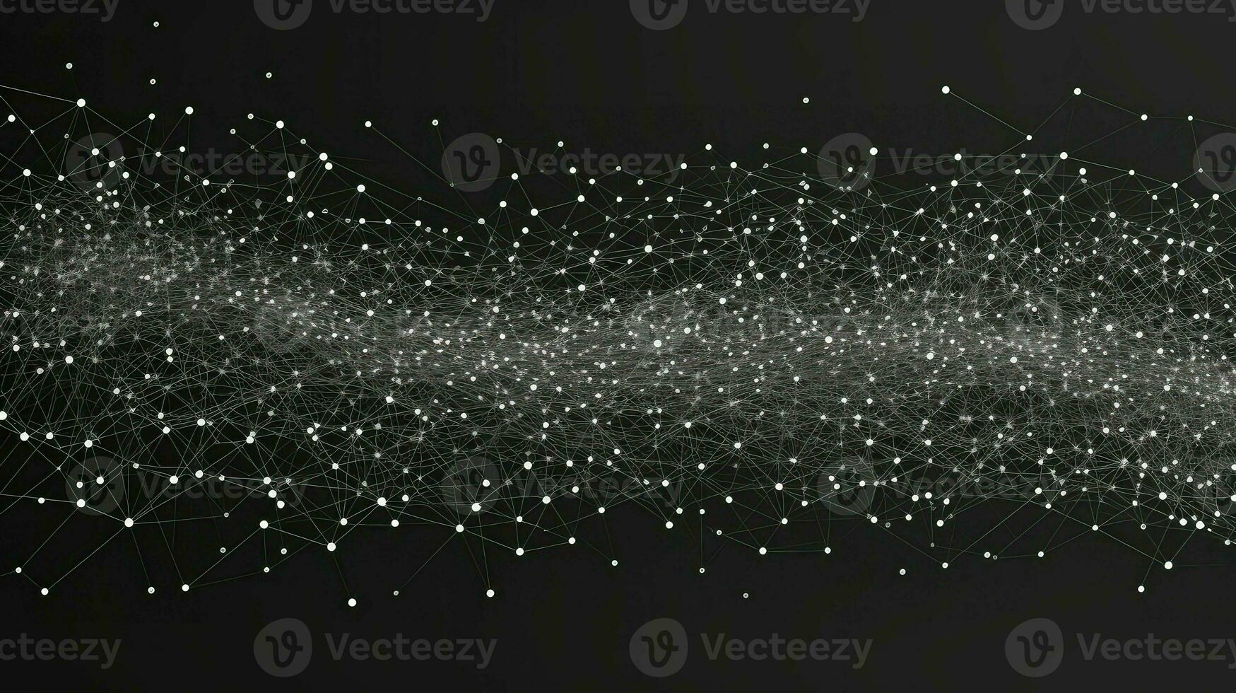 AI generated internet network dots background photo