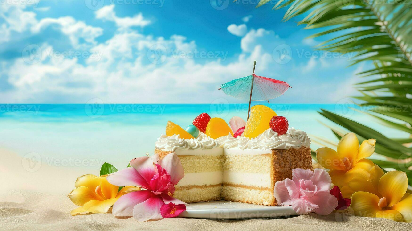 AI generated dessert sugar cake food photo