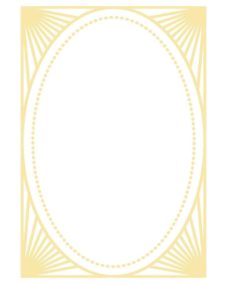 Luxury golden geometric shape frame illustration vector