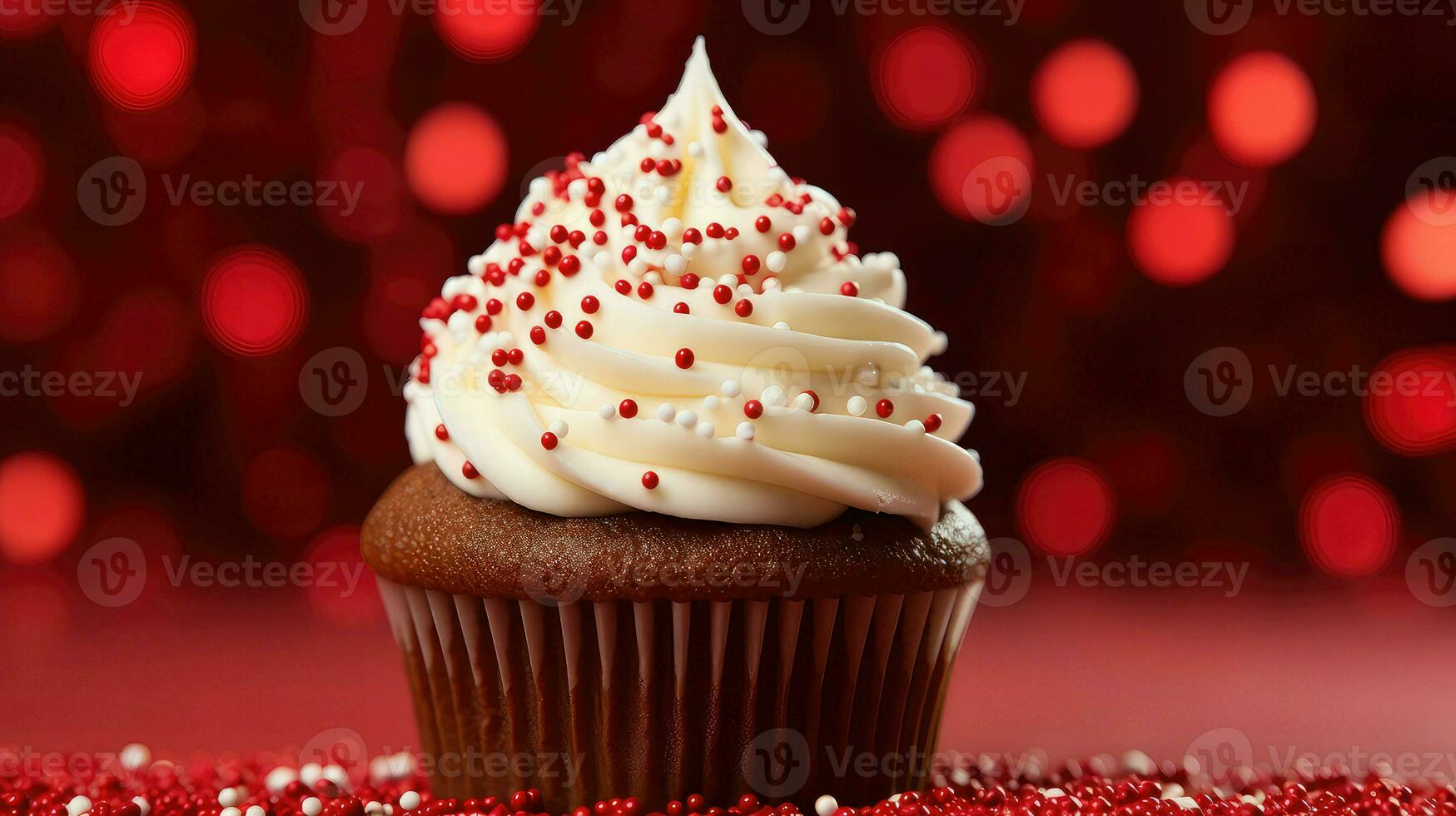 AI generated dessert holiday cupcake food photo