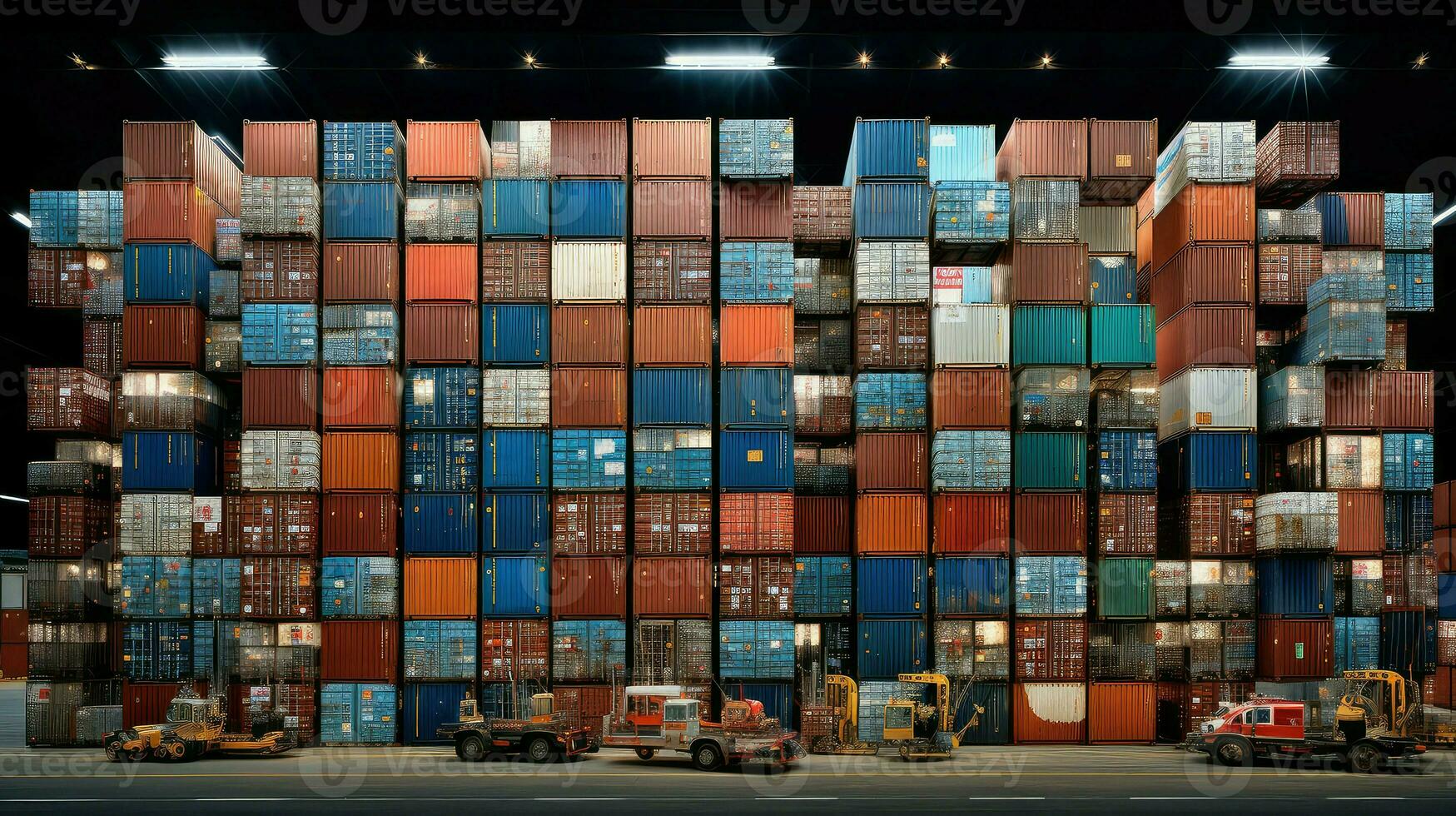 AI generated export merchandise ship cargo photo