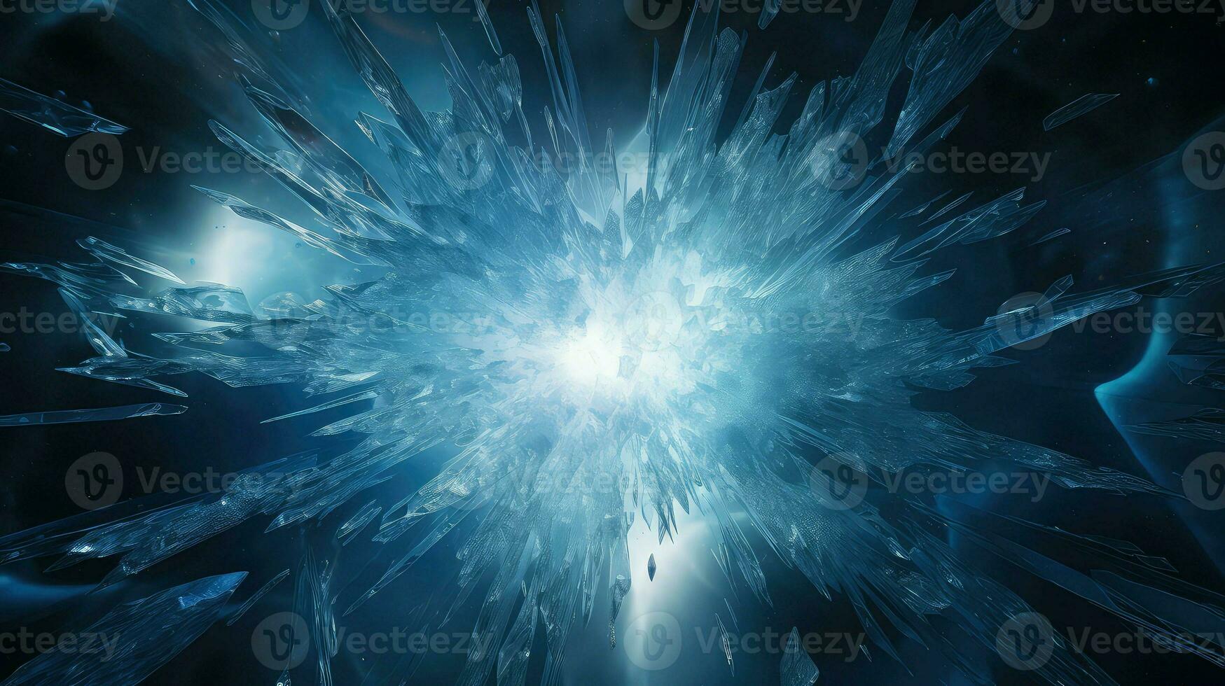 AI generated power explosion dynamic background photo