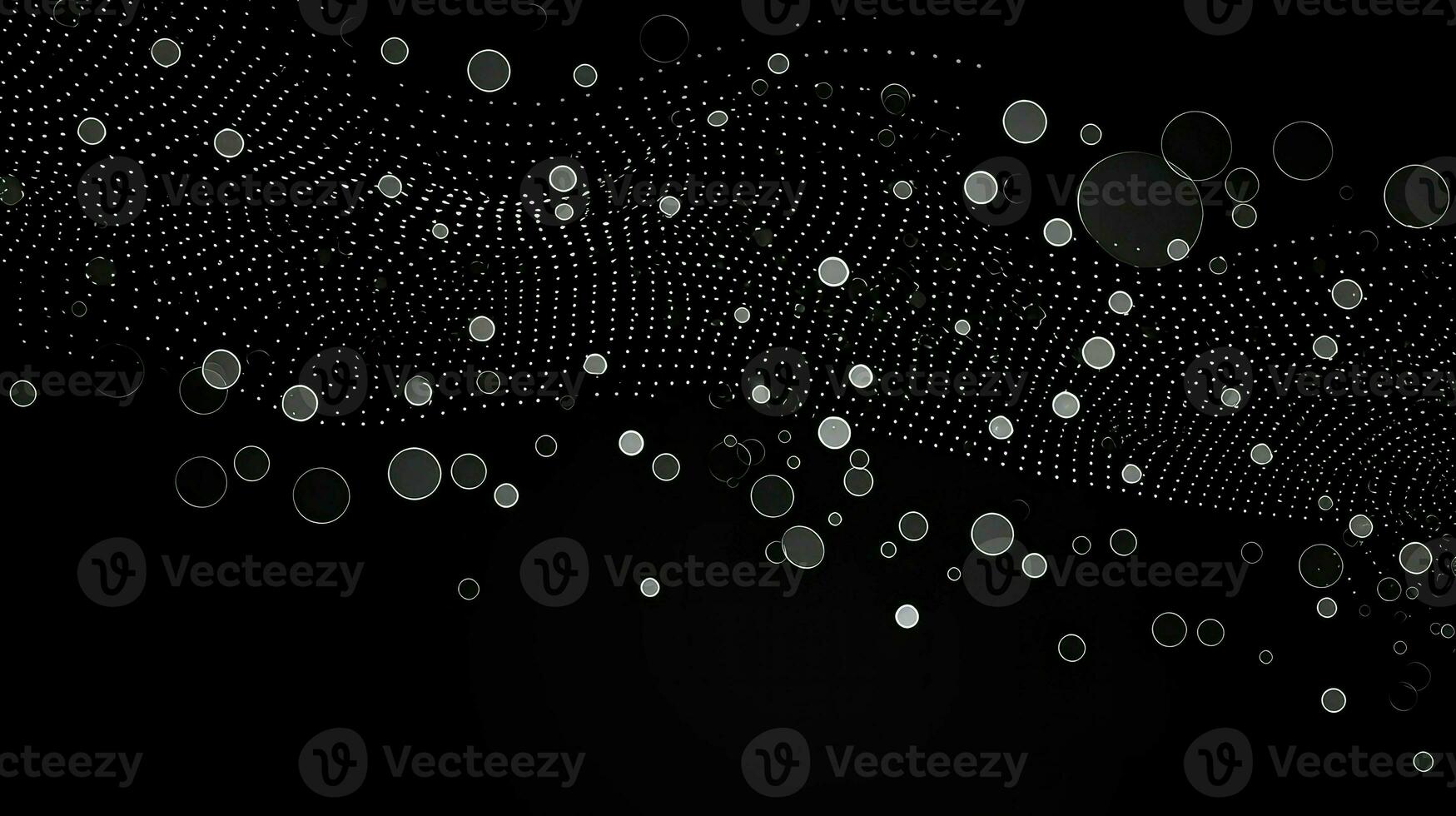 AI generated abstract black dots background photo