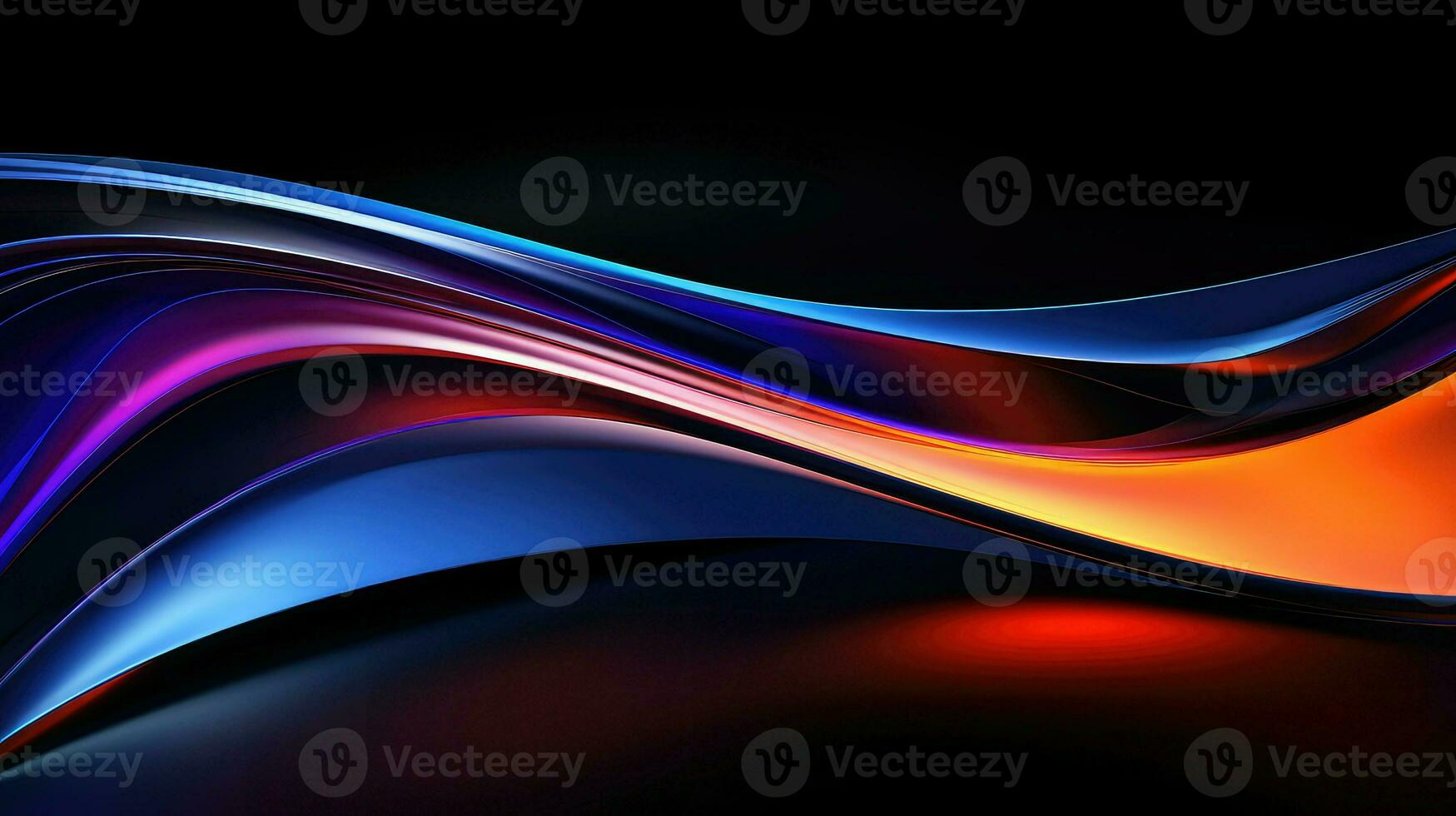 AI generated vibrant abstract dynamic background photo