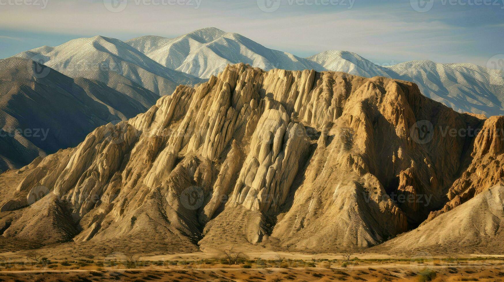 AI generated rift fault block mountains photo