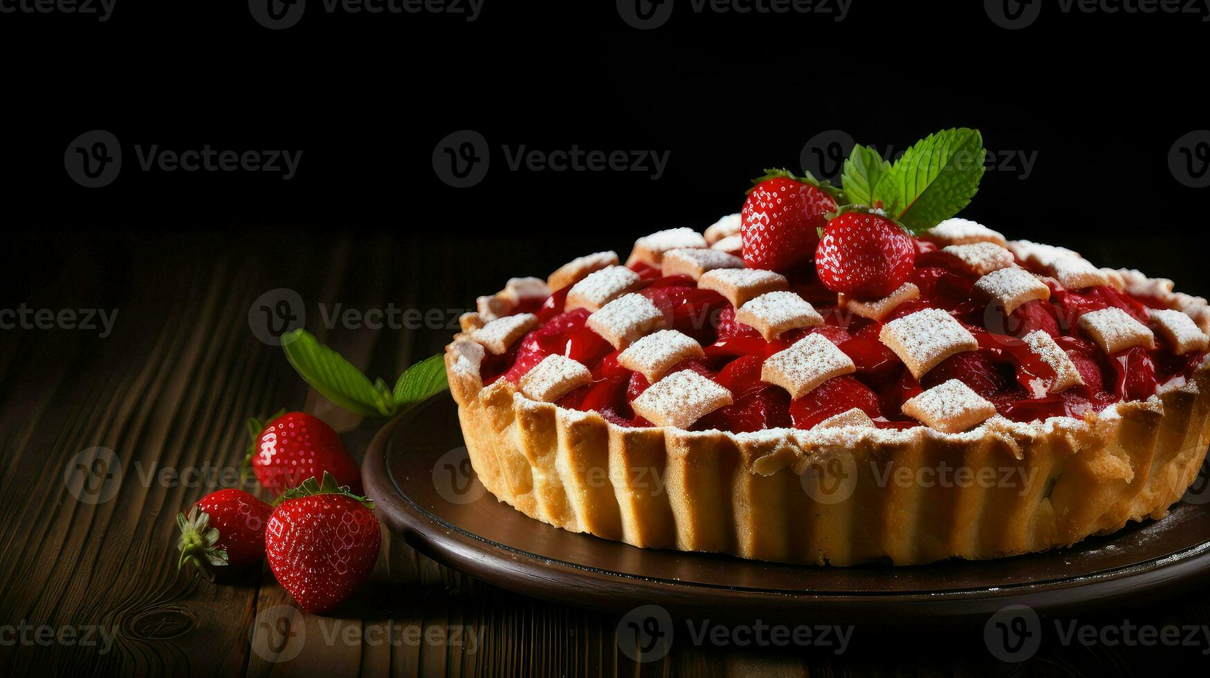 AI generated pastry pie cake food photo